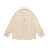 Men Long Sleeved T Shirt Cartoon Embroidered Long Sleeve Shirt Loose Casual Street Trendy