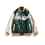 Varsity Jacket Vintage Jacket Retro Leather Baseball Uniform for Men