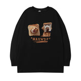 Men Long Sleeve Shirt Autumn Crew Neck Long Sleeve T-shirt Men and Women Street Hip Hop Couple