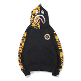 Bathing Ape Jacket Autumn and Winter Men's and Women's Casual XO Printed Thin Sweater Baggy Coat