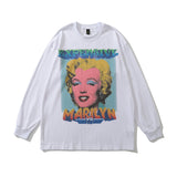 Men Long Sleeve Shirt Hiphop Long Sleeve T-shirt for Men and Women Loose Sweater Autumn