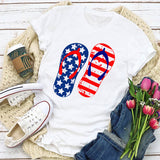 Women's Independence Day T Shirt Short Sleeve T-shirt Women's Fashion Loose
