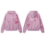 Unisex Vintage Hoodie Printed Sweater for Men and Women Casual Loose