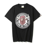Bathing Ape T Shirt T-shirt Short Sleeve Black Fashion Loose