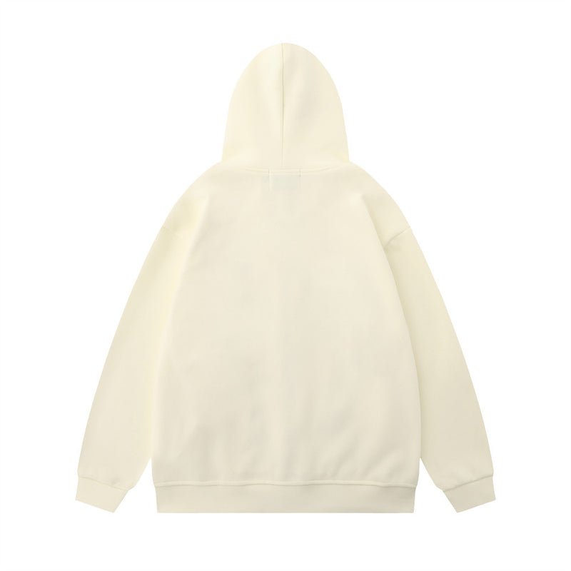 Men Hoodie Spider Paste Cloth Embroidery Inkjet Hooded Sweater
