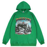 Men Hoodie Washed and Worn Hooded Sweater Loose Ins Autumn and Winter Clothing