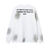 Unisex Vintage Hoodie Long Sleeve T-Shirt Crew Neck