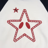 Men Hoodie Stitching Raglan Sleeve Hooded Sweater Men's Long Sleeve Pullover Hoodie