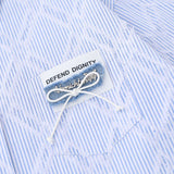 Men Long Sleeved T Shirt Pinstripe Long Sleeve Shirt Men Spring and Autumn Patchwork Shirt Loose Casual