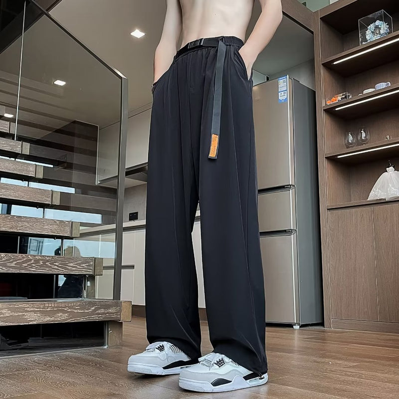 Men Sweatpants Men's Summer High Street Loose Sports Pants All-Matching