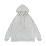 Men Hoodie Spring and Autumn Hooded Cardigan Sweater Zipper Jacket Casual Hoodie