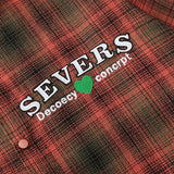 Men Long Sleeved T Shirt Plaid Long Sleeve Shirt Boys Sleeve Letter Lapel Shirt Coat