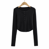 Women T-shirt Long Sleeve Pullover T-shirt Top