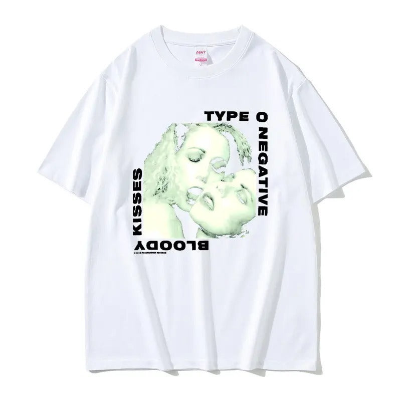 Rock Band Type O Negative Print Cotton T Shirt Men Women