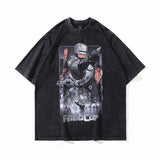 Men's T Shirt Printed Short-Sleeved T-shirt Men's and Women's Retro Loose