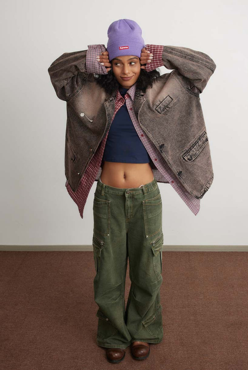 Unisex Jacket Autumn Washed Do the Old Cowboy Coat