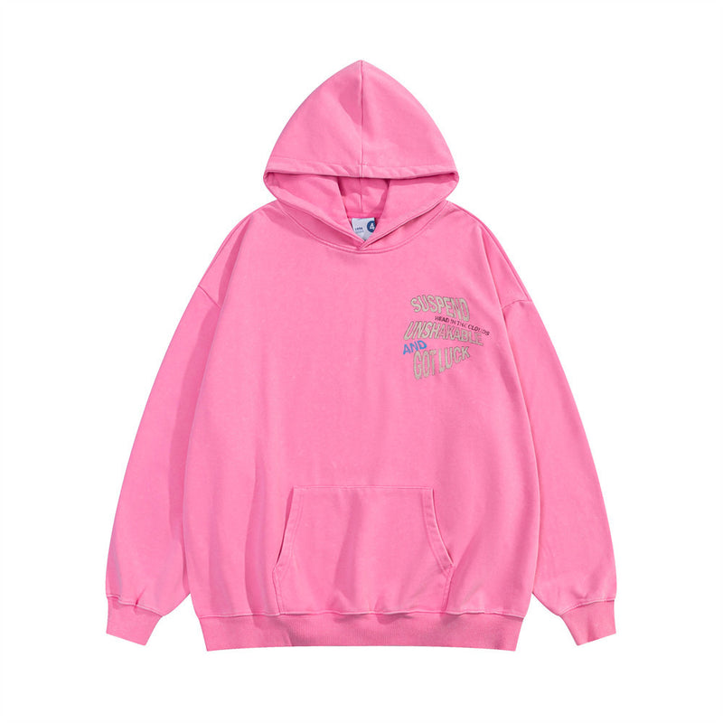 Men Hoodie Hip Hop Letters Printed Hoodie Men's Loose Casual Long Sleeves Sports Pullover