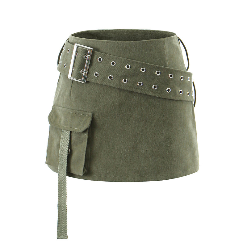 Women Skirt Retro Workwear Short Skirt Women's Skirt Autumn