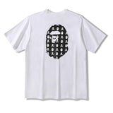 Bathing Ape T Shirt Summer Ape Head Printed Short Sleeve T-shirt