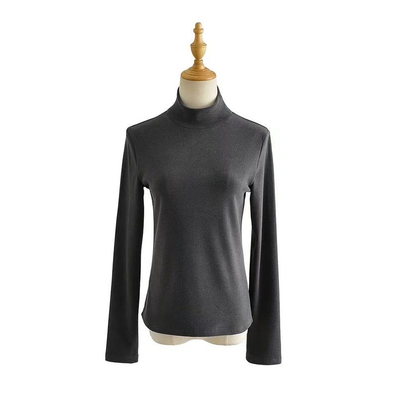 Women T-Shirt Bottoming Shirt Women's Spring Long-Sleeved T-shirt Top