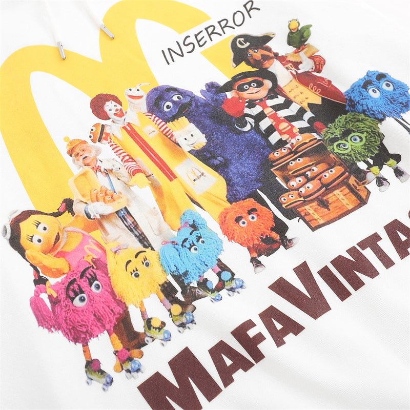 Men Hoodie Fun Cartoon Printed Hoodie