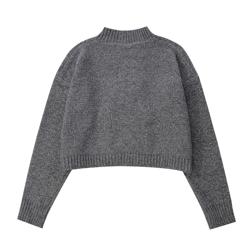 Women Sweater Short Sweater for Girls Autumn Sweater