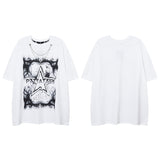 Men's T Shirt Printed Short-Sleeved T-shirt Men's and Women's Ins Couple's Tops