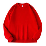 Crew neck sweater men's and women's loose sweater flexible