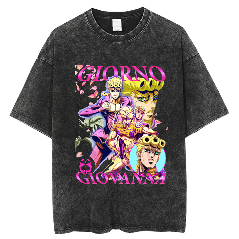 JoJo Bizarre Adventure Golden Wind T-Shirt Men Hip Hop