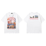 Men T Shirt Printed Short-Sleeved T-shirt Dark Country Fashion Brand Couple Casual