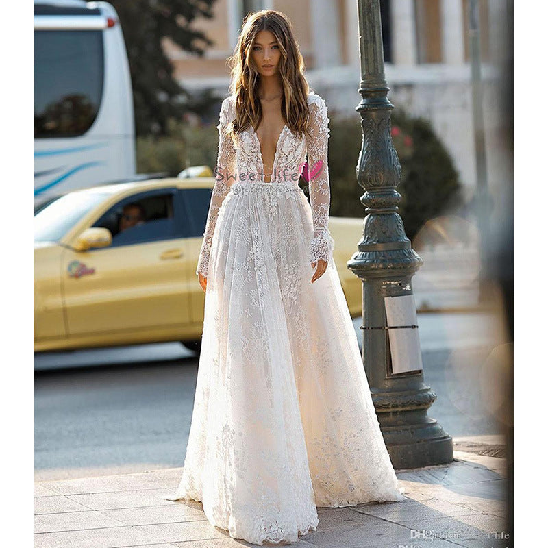 Slutty Wedding Dress Women's Wedding Dress Sexy Lace Dress