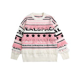 Unisex Sweatshirt Autumn Crew Neck Stripes