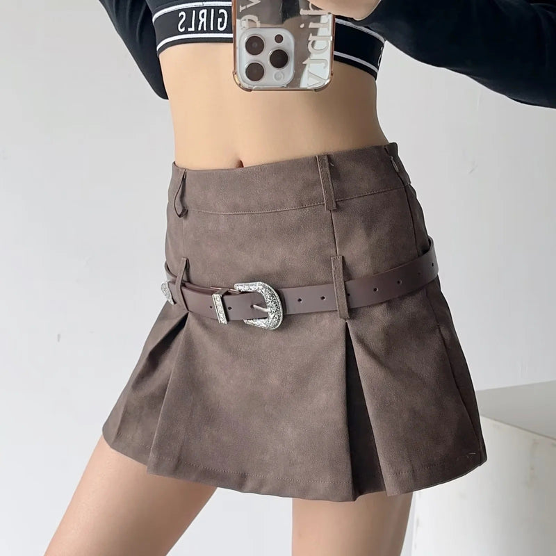 Women Skirt Retro Skirt Female Autumn