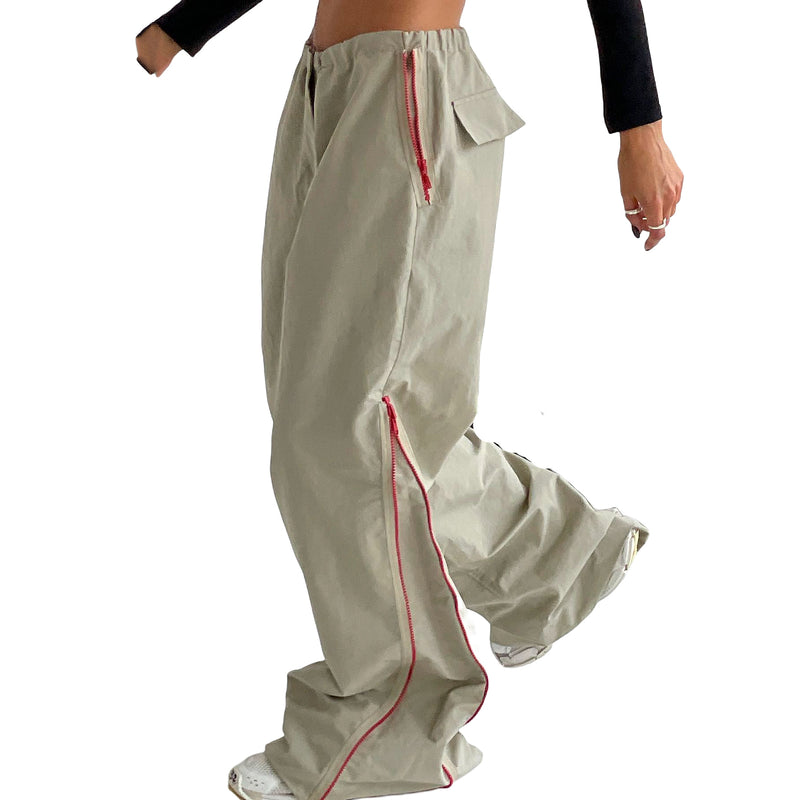 Women Cargo Pants Bell-Bottom Pants Women's Design Ins Casual Trousers