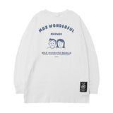 Men Long Sleeve Shirt Long Sleeve T-shirt Men and Women Couple Hip-Hop Street round Neck