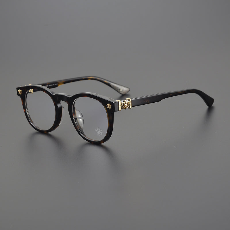 CHH Chrome Hearts Glasses Versatile Vintage Fashion Ultra Light Round Glasses Frame