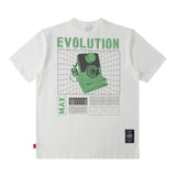 Men T Shirt Retro Hip Hop Printed Short Sleeve T-shirt for Men and Women