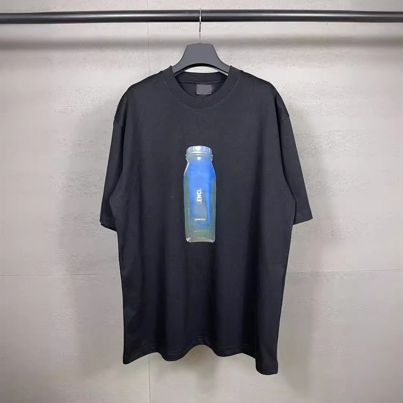 Men T-shirts LOGO Short Sleeve T-Shirt Loose Crew Neck Half Sleeve