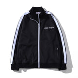 Palm Angle Sweatshirt Black and White Striped Men's and Women's Loose Sports and Leisure Jacket