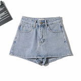 Women Skirt Summer High Waist Slim Fit Hip-Wrapped Short Denim Skirt