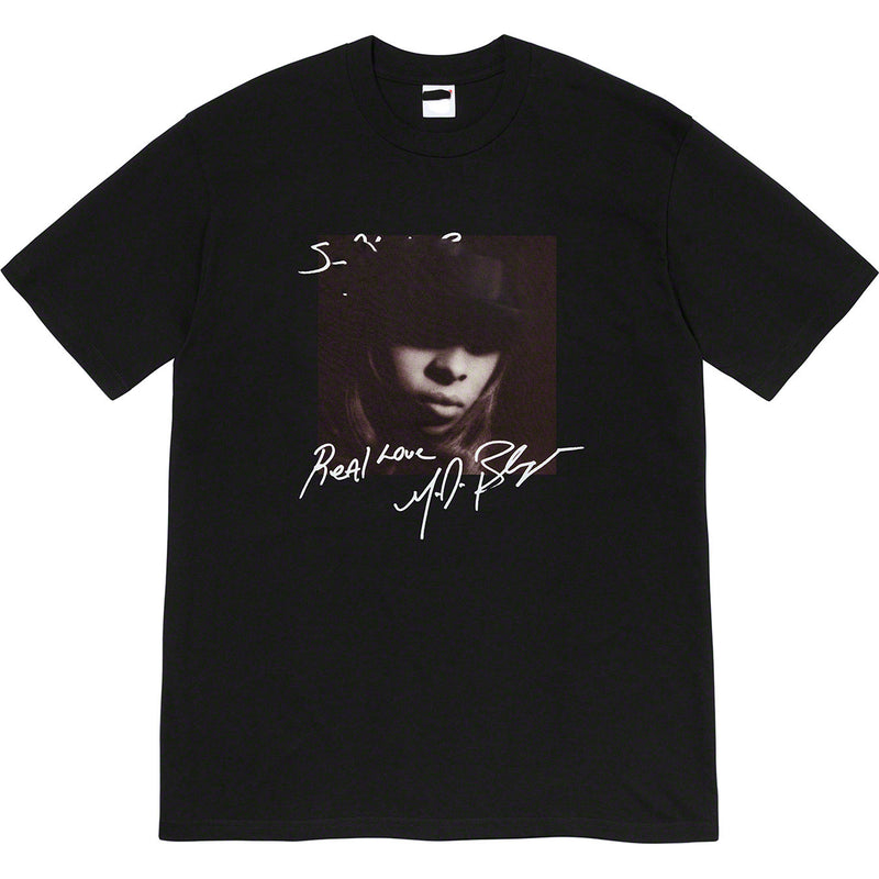 Men T-shirts 19FW Mary J. Blige Tee Singer Printed Short Sleeve T-Shirt Bottom Shirt