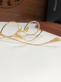 CHH Chrome Hearts Glasses Titanium Frame Glasses Frame Retro Literary Myopia Glasses Frame