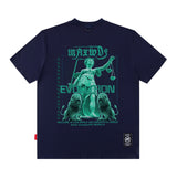 Men T Shirt Printed Short-Sleeved T-shirt Boys Casual Loose Summer