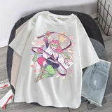 Cartoon Prints Women T Shirt Streetwear Print Loose