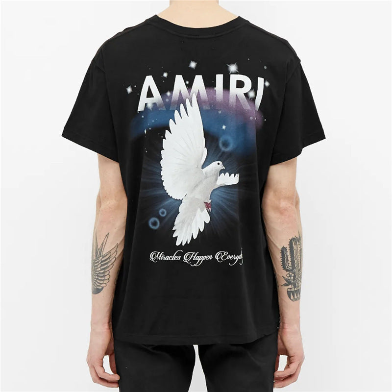 Amiri T Shirt Letter Print Loose