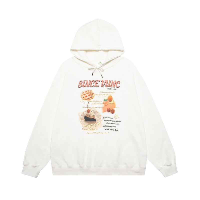 Men Hoodie Letter Print Sweatshirt Men's Loose Hooded Sweatshirt Spring and Autumn