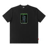 Men T Shirt Cartoon Printed Short-Sleeved T-shirt Men and Women Street Cotton Casual