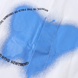 Men Long Sleeve T Shirt Ins Printed Long Sleeve Shirt Trendy Loose Lapels Shirt