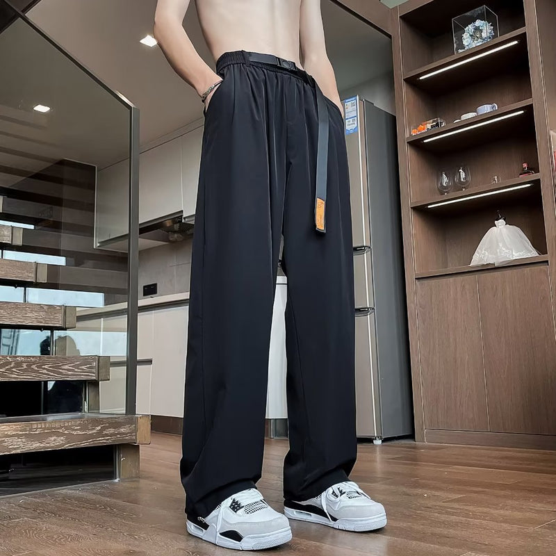 Men Sweatpants Men's Summer High Street Loose Sports Pants All-Matching