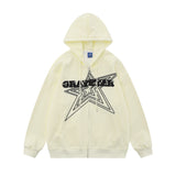 Men Hoodie Sweater Jacket Men's Loose Casual Spring and Autumn Hooded Cardigan